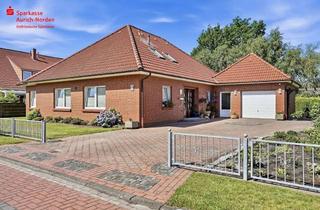 Haus kaufen in 26529 Upgant-Schott, Elegant wohnen in Upgant‑Schott – Bungalow mit Garten, viel Platz und großzügiger Garage