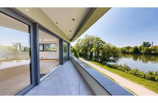 Haus mieten in 65451 Kelsterbach, Neubau-Architektenhaus in erster Reihe am Main – unverbaubarer Wasserblick