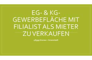 Anlageobjekt in 48599 Gronau, EG- und KG- Gewerbefläche mit Filialist als Mieter jetzt in Gronau zu verkaufen