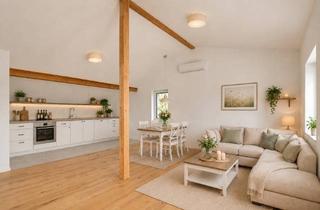 Wohnung kaufen in 67117 Limburgerhof, klimatisiertes Dachgeschoss mit Sichtgebälk, großem Balkon und Aufzug
