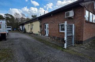 Haus kaufen in 24598 Boostedt, Boostedt - Haus mit zwei Wohnungen und Halle Werkstatt Lager Autowerkstatt