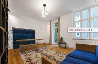 Wohnung kaufen in 10245 Berlin, IMMOBERLIN.DE - Ersteinzug nach Sanierung 2025! Stilvolle Altbauwohnung mit Balkon & Mobiliar