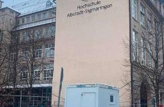 Wohnung mieten in Poststraße, 72458 Albstadt, Einzelapartment im Hochschulgebäude – 22 m², voll möbliert