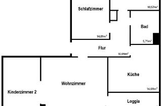 Wohnung mieten in Neue Reihe 12, 38448 Wolfsburg, 4-Zimmer-Wohnung in Alt-Wolfsburg (Erstbezug nach Sanierung mit Loggia und EBK)