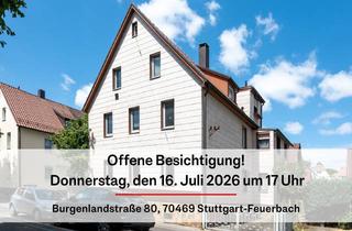 Doppelhaushälfte kaufen in 70469 Feuerbach, Offene Besichtigung am 16.07.2026 um 17 Uhr - Renovierungsbedürftige Doppelhaushälfte mit Potenzi...