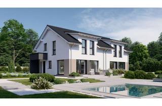 Grundstück zu kaufen in Krautgartenweg, 73433 Aalen, Provisionsfrei: projektierte und genehmigte Doppelhaushälfte Effizienzhaus 40 QNG in Aalen-Ebnat