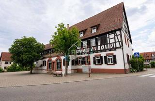 Gewerbeimmobilie kaufen in 75446 Wiernsheim, Historischer Charme trifft modernen Innenausbau – attraktive Ladenfläche