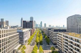 Wohnung kaufen in Skylineblick, 60326 Gallus, EUROPA-VIERTEL ERLEBEN MIT PARKPANORAMA & SKYLINEBLICK! - 163 m² Luxuswohnung mit Balkon & Stil