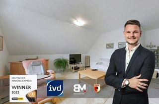Wohnung kaufen in 86167 Augsburg, Charmante Dachgeschosswohnung mit Loggia, TG-Stellplatz & vielseitigem Dachstudio – Augsburg-Lechhausen