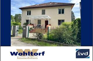 Wohnung kaufen in 13505 Konradshöhe, Konradshöhe - Schöne 4-Zimmerwohnung mit zwei großen Hobbyräumen und Gartennutzung in Waldrandlage