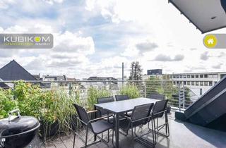 Wohnung mieten in 41061 Mönchengladbach, Wohnen mit Charakter. Außergewöhnliche Dachgeschosswohnung mit Kamin, Sauna und Dachterrasse. 123m².