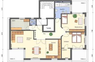 Wohnung mieten in Tattersallstraße 35, 68165 Schwetzingerstadt, Dachgeschosswohnung im Zentrum Mannheims