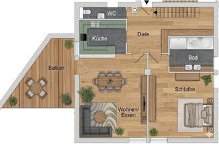 Wohnung mieten in 73271 Holzmaden, Maisonette Wohnung mit 4 Zimmern und viel Platz in Holzmaden