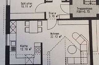 Wohnung mieten in Beethovenstraße, 93128 Regenstauf, Neuwertige DG-Wohnung, 2 Zimmer, Südbalkon, Einbauküche günstig z. Ablösen