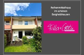 Haus kaufen in 33829 Borgholzhausen, Sanierungsbedürftiges Reihenmittelhaus mit kleinem Garten in beliebter Wohnlage von Borgholzhausen!