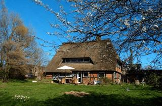 Haus kaufen in 23795 Schwissel, Reetdachhausensemble am Dorfrand im südholsteinischen Hügelland