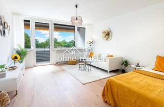 Wohnung kaufen in 86161 Augsburg, FRISCH SANIERTE 1-Zi.-Wohnung mit Balkon & EBK - PROVISIONSFREI & BEZUGSFREI