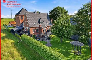 Einfamilienhaus kaufen in 26759 Hinte, Beeindruckendes Einfamilienhaus mit großem Nebengebäude in Hinte; Ortsteil Osterhusen