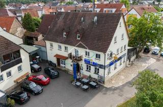 Gewerbeimmobilie kaufen in 71665 Vaihingen an der Enz, Vielseitige Investmentimmobilie: Gastronomiebetrieb, Vermietungszimmern und 3-Zimmer-Wohnung