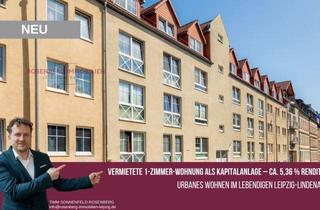 Wohnung kaufen in Kösner Straße 5 WE62, 04177 Leipzig, Lindenau-Investment: Vermietete 1-Zimmer-Wohnung mit 5,36 % Rendite