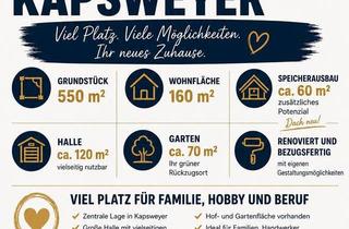 Haus kaufen in 76889 Klingenmünster, Klingenmünster - Wohnhaus mit Halle, Garten, uneinsehbarem Hof & Ausbaupotential