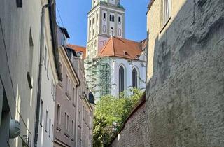 Wohnung mieten in Afragäßchen, 86150 Innenstadt, Historische Rarität! Ruheoase inmitten der historischen Altstadt; 3 Zimmer, Balkon & Garten