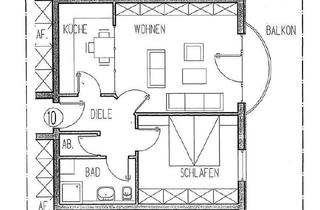 Wohnung mieten in Langendammscher Weg 24, 18273 Güstrow, Frisch sanierte 2-Zimmer-Wohnung mit Balkon in Güstrow – sofort bezugsfrei