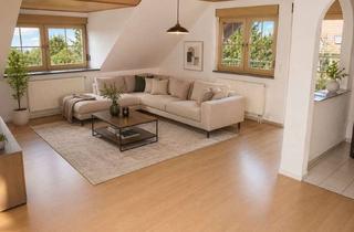 Wohnung mieten in Blumenstraße, 91617 Oberdachstetten, Großzügige 5-Zimmer-Dachgeschosswohnung mit Kaminofen und großem Balkon in ruhiger Ortsrandlage