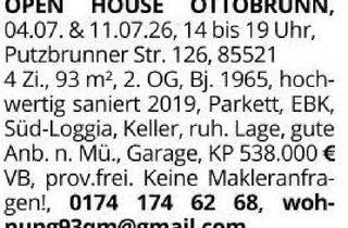 Wohnung kaufen in 85521 Ottobrunn, Ottobrunn - OPEN HOUSE OTTOBRUNN
