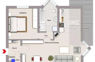 Wohnung mieten in Am Krebsbach 3-5, 64711 Erbach, Alltagstaugliche 2-Zimmer-Wohnung in Erbach zu vermieten