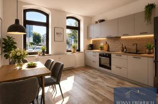Wohnung mieten in 09419 Thum, renovierte 4-Zimmer-Wohnung mit Wanne + Dusche in Thum: Komfort-Bad, Hochparterre, Top-Ausstattung