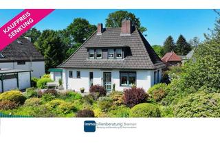Einfamilienhaus kaufen in 27721 Ritterhude, Courtagefrei! Charmantes Einfamilienhaus auf attraktiven Hanggrundstück mit Carport
