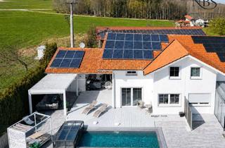 Doppelhaushälfte kaufen in 83349 Palling, Exklusive Doppelhaushälfte mit beheiztem Pool, Outdoor-Küche, PV & Vollkeller in Palling-Unering