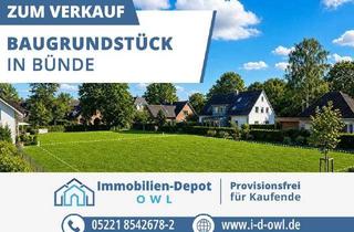 Grundstück zu kaufen in 32257 Bünde, Kompakt bauen, modern wohnen – Baugrundstück in Bünde-Dünne
