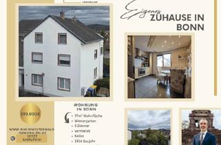Wohnung kaufen in 53177 Bad Godesberg, 3-Zimmer-Wohnung in Bonn mit Holzofen & Wintergarten 199.000 €