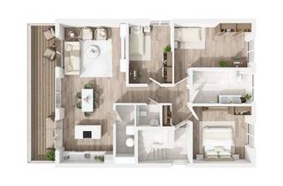 Wohnung mieten in Von Stauffenberg Str, 50126 Bergheim, Exklusive Neubauwohnung – Großzügige 4-Zimmer-Wohnung mit Balkon