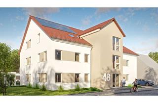 Wohnung kaufen in 86381 Krumbach, NEUBAU! 4-Zimmerwohnung im Dachgeschoss mit Aufzug, Garage und Stellplatz im KfW40 QNG-Standard
