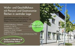 Gewerbeimmobilie kaufen in Graslitzer Str., 84478 Waldkraiburg, Gewerbe mit Pension, Gastronomie und 2 Wohnungen in zentraler Lage – vielseitig nutzbar, prov.frei