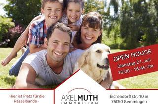 Haus kaufen in Eichendorffstraße 10, 75050 Gemmingen, OpenHouse 21.07 von16:00h-16:45h Kommen Sie einfach vorbei! Hier ist Platz für die Rasselbande - wo Kinderlachen Zuhause ist!