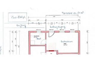 Wohnung mieten in Röllgassgarten 11, 35274 Kirchhain, Attraktive und gepflegte 1-Zimmer-Souterrain-Wohnung mit Terrasse