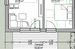 Wohnung mieten in Im Traubfeld, 73479 Ellwangen, Hochwertige 2-Zimmer-Neubauwohnung Erstbezug mit Südterrasse und Gartenanteil in Ellwangen-Eggenrot