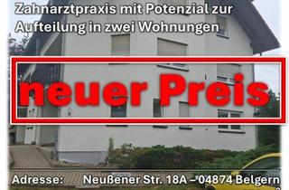 Gewerbeimmobilie kaufen in 04874 Belgern, 5-Raum-Praxis im EG oder Umbau in zwei Wohneinheiten- eine Baugenehmigung liegt vor