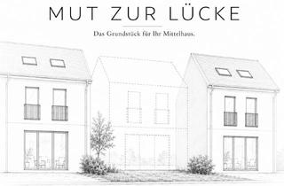 Grundstück zu kaufen in 82140 Olching, Mut zur Lücke !?! - Baugrundstück für Reihenmittelhaus in Zentraler Lage
