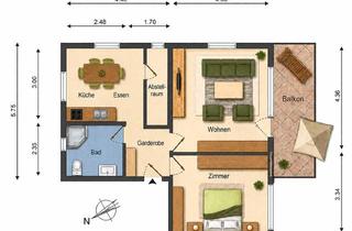 Wohnung mieten in Aacher Straße 11, 72250 Freudenstadt, 2 Zimmer Wohnung
