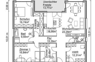Haus kaufen in 14806 Bad Belzig, Smarter Bungalow mit großer überdachter Terrasse