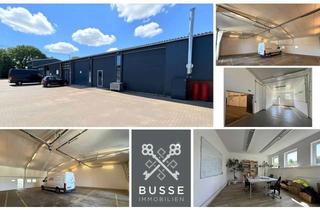 Büro zu mieten in 25746 Lohe-Rickelshof, Moderne Gewerbeeinheit mit 327 m² Nutzfläche. Perfekte Kombination aus Halle, Büro und Produktion.