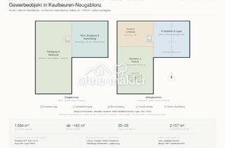Büro zu mieten in Darrestraße, 87600 Kaufbeuren, Büro- & Praxisflächen Kaufbeuren-Neugablonz – ab ~140 m² oder größere Einheit, 25–30 Stellplätze