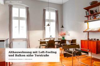 Loft kaufen in Straßburger Straße, 10405 Prenzlauer Berg, Charmante Altbauwohnung mit Loft-Feeling und Balkon — zwischen Mitte und Prenzlauer Berg