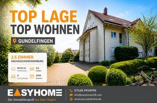 Wohnung kaufen in 79194 Gundelfingen, Top-Lage in Gundelfingen | Außergewöhnlich gepflegte Dachgeschosswohnung mit Traumbalkon