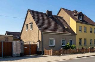 Einfamilienhaus kaufen in Wolfener Straße 13, 06766 Bitterfeld-Wolfen, In Thalheim zuhause – gepflegtes Einfamilienhaus mit moderner Heizung (2020) & idyllischem Garten